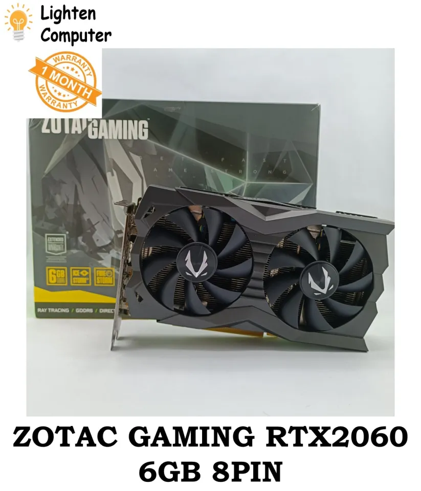 USED】 ZOTAC Gaming RTX 2060 6GB Graphic Card | 8 pin