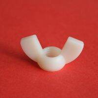 50pcs M4 M5 M6 M8 M10 M12 size wing nut thumb female screw nylon plastic insulation white machine fasteners