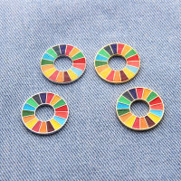 เข็มกลัดหมุดเคลือบมี17สีให้เลือก,เข็มกลัด United Nations SDGs