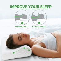 THLT1B Memory Foam Pillow,Bed Pillows, Adjustable Sleeper Pillow for Neck &amp; Shoulder Support for Back, Stomach, Side Sleeper