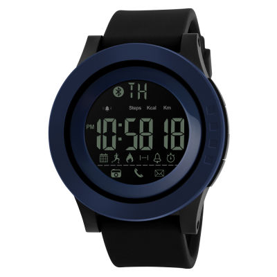 [ลดล้างสตอก!]SKMEI นาฬิกาข้อมือ Smart Watch เชื่อมต่อ Bluetooth นับก้าวเดิน วัดแคลอรี่ ได้จริง รุ่น 1255 (Navy Blue)