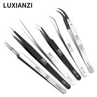 【cw】 LUXIANZI Repair Electronics Industrial Forceps Straight Elbow Pincet Clip Depilatory 【hot】