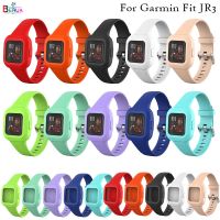 สายสายสำรองสปอร์ตซิลิโคนสำหรับ Garmin พอดีกับ JR3นาฬิกาอัจฉริยะ3สายรัดนาฬิกาข้อมือสำหรับเด็ก