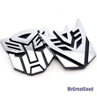 【คุณภาพสูง】? 3D Logo Protector Autobot Transformers Emblem Badge Graphics Decal Car Sticker