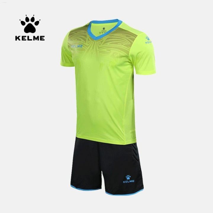 kelme-kelme-ชุดเสื้อผู้รักษาประตูชุดฟุตบอลเรือธงอย่างเป็นทางการชุดสูทแขนสั้นเสื้อผู้รักษาประตูออกแบบได้ตามต้องการ