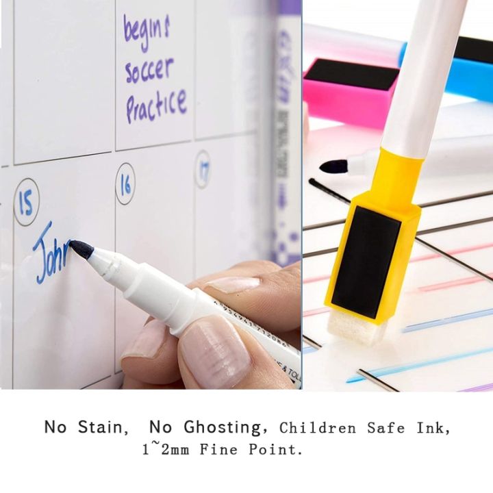 magnetic-dry-erase-white-board-weekly-monthly-planner-calendar-template-fridge-stickers-erasable-memo-messages-bulletin-schedule