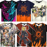 Naruto T เสื้อ3D พิมพ์เสื้อยืดผู้ชายและผู้หญิง,อะนิเมะญี่ปุ่นชายและหญิงเสื้อขนาดใหญ่,แขนสั้นเสื้อผ้า