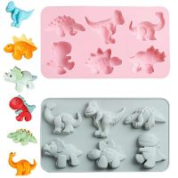 Dinosaur Silicone Mold Cartoon Dino Chocolate Mould Dinosaurio Candy Fondant Moule Kids Birthday Baking Cake Decorating Tools Bread  Cake Cookie Acces