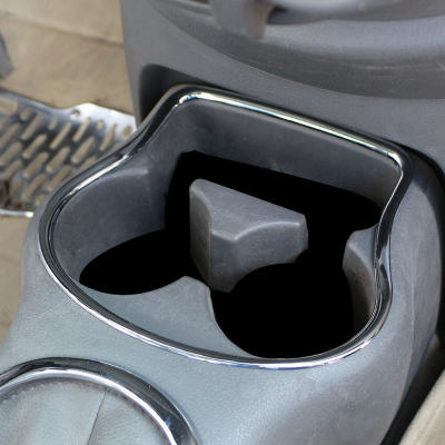 ABS สติ๊กเกอร์ตกแต่งกล่องถุงมือโครเมี่ยมถ้วยน้ำวงกลมสำหรับ Nissan Sunny 2011-2015อุปกรณ์เสริม