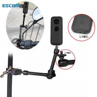 ESCAM Chin Mount สำหรับกล้องแอคชั่นแคม GP529ที่ยึดกล้องติดรถมอเตอร์ไซค์จักรยานสำหรับ Insta360 One X2 R GoPro