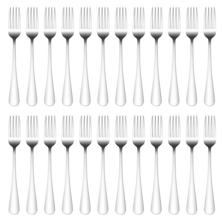 24-pieces-dinner-forks-set-forks-silverware-set-7-1-inch-silver-stainless-steel-dinner-forks-forks-silverware-forks-for-home