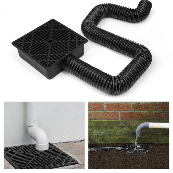 1pc Rain Gutter Downspout Extensions Drain Adapter, No Dig Catch Basin  Downspout Extension Kit, Flexible Down Spout Extender For Outdoor Ground  And