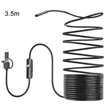 7mm Mini Endoscope Camera Waterproof 3 in 1 Endoscopio USB for Otg Type C  Smartphone PC Snake Camera for Fish Finder Car