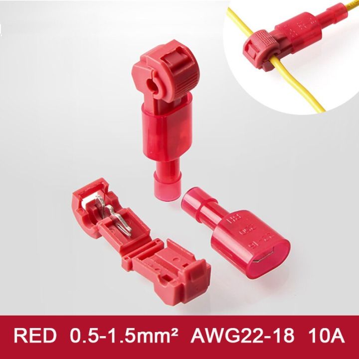 wire-connector-30pcs-t-tap-self-stripping-quick-splice-electrical-terminals-male-female-fast-connect-cable-retractable-joints-watering-systems-garden