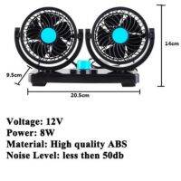 ( PRO+++ ) โปรแน่น.. Mitchell Vehicle Fan พัดลมคู่ ติดรถยนต์ รถตู้ รถบรรทุก รถทัวร์ เสียบช่องจุดบุหรี่ กระจาย แอร์ ด้านหลัง Black Blue ราคาสุดคุ้ม อะไหล่ แอร์ อะไหล่ แอร์ บ้าน อุปกรณ์ แอร์ อะไหล่ แอร์ มือ สอง