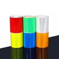 【CW】 5cmx300cm Warning Tape Reflective Sticker Safety Sign Car Tapes Styling Adhesive Foil Film Motorcycle  Decoration