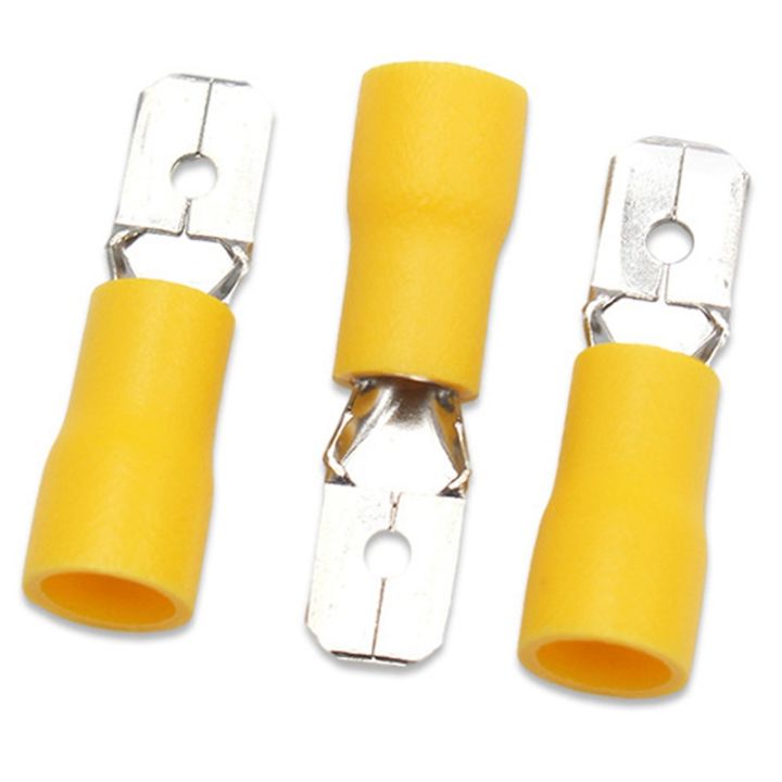 200pcs-fdd-mdd-6-3mm-terminal-female-male-spade-insulated-electrical-crimp-terminal-connectors-wiring-cable-plug
