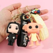 3D Harry Potter PVC Keychain Toy Hermione Granger Malfoy Ron Weasley Snape