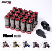 【YD】 Concealed Heptagon Wheels Lock Lug Nuts Acorn Rim Close M12X1.5/M12x1.25 20PCS