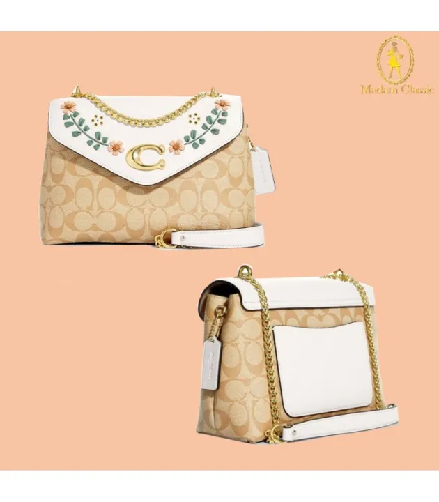 กระเป๋าสะพายข้าง COACH CA016 TAMMIE SHOULDER BAG IN SIGNATURE CANVAS