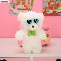 CONTESA Boneka Mainan พวงกุญแจห้อยกระเป๋า Kado Ulang Tahun หมี Kado Kecil สำหรับเด็ก,กระเป๋าทรงหมีแบบทำมือห้อยจี้รูปหมีพวงกุญแจตุ๊กตาพวงกุญแจตุ๊กตาหมีตุ๊กตาสัตว์ของเล่นปาร์ตี้งานแต่งงานพวงกุญแจ