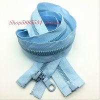 1/2/5PCS 5#28 Inch (70cm) light blue Separating Jacket Zippers Sewing  Zipper Heavy Duty Plastic Zippers Bulk process open-end Door Hardware Locks Fab