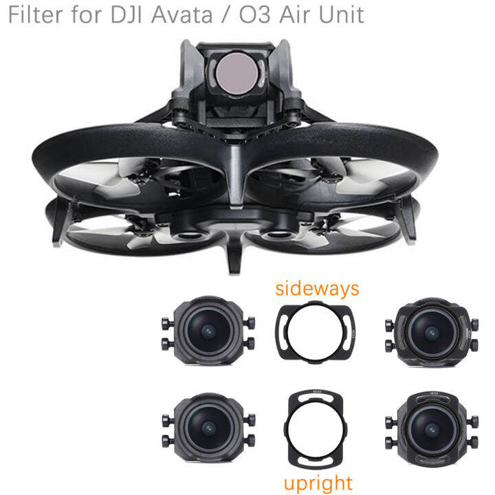 ดั้งเดิม-ชุดฟิลเตอร์อะลูมินัมอัลลอยสำหรับ-dji-avata-fpv-อุปกรณ์เสริมสำหรับตัวกรองโพลาไรซ์-nd8แก้วออปติคอลเลนส์กรองแสงสำหรับกล้อง-16-32-64-cpl