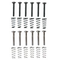 【CW】 6 Pieces Electric Coil Pickup Screws Springs Set