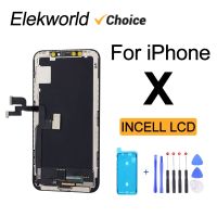 Elekworld หน้าจอแสดงผล LCD พร้อมการเปลี่ยนไม่มีพิกเซลที่ตายสัมผัสทำให้เป็นดิจิทัลประกอบ3มิติสำหรับ Iphone X