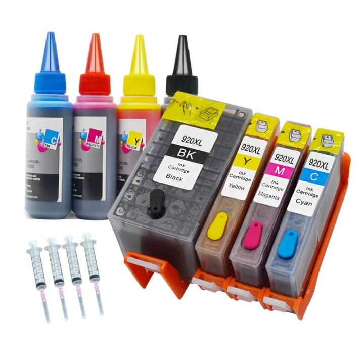 4-colors-920-920xl-ink-cartridge-for-hp-920-refill-cartridge-with-arc-chips-for-hp-officejet-6000-6500a-7000-7500-7500a-printer-ink-cartridges