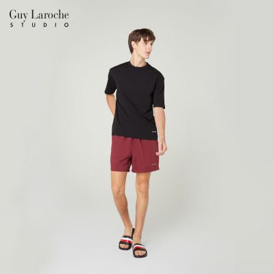 Guy Laroche Studio กางเกงขาสั้น ผ้าPoly-Peach สีแดงเลือดหมู รุ่น JPH5004