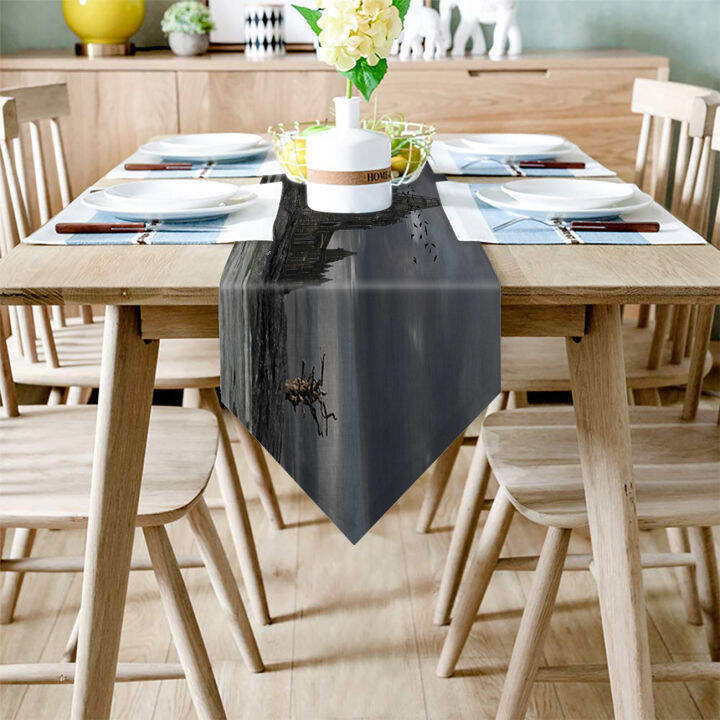 european-horror-gothic-house-table-runner-modern-for-home-track-on-the-table-cloth-wedding-party-table-decoration-accessories