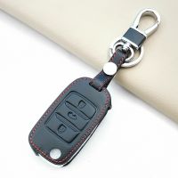 ✓✌ Hot Sale Leather Car Remote Key Full Cover Case Shell For Changan CS75 Eado CS35 Raeton CS15 V3 V5 V7 3 Button Holder Accessorie