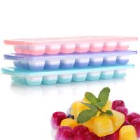 3-pack Silicone Ice Cube Trays With Spill-Resistant Removable Lid  Easy Release Stackable 21 Cavity DIY Ice Cube Maker Ice Maker Ice Cream Moulds