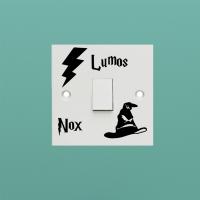 Colorful lumos nox Wall Stickers Personalized Creative For Kids Rooms Decoration Vinyl Art Decal