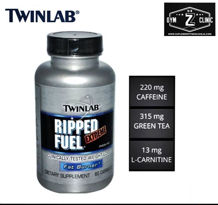 Twinlab Ripped Fuel Extreme Fat Burner [60 Capsule] 100% | Lazada Indonesia