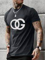 Og Round Neck Graphic T-Shirts, Causal Tees, Short Sleeves Tops, MenS Summer Clothing