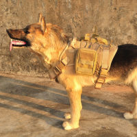 Tactical Dog Harness And Leash Set Metal Buckle Big Dog Vest German Shepherd Durable Pet Harness For Small Large Dogs Training