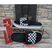 checkerboard slippers vans