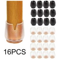 24pcs Transparent Silicone Chair Caps Floor Protector Table Foot Pads 12-42mm Bottom Furniture Covers Socks Floor Protectors Furniture Protectors Repl