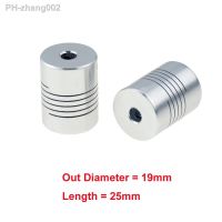 Hot sale 2pcs D19L25 CNC Motor Jaw Shaft Coupler Flexible Coupling OD 19x25mm wholesale Dropshipping