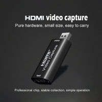 4K 1080P HDMI เข้ากันได้กับ USB 2.0การ์ดจับภาพวิดีโอเกมกล่องบันทึกสำหรับคอมพิวเตอร์ Youtube OBS ฯลฯการถ่ายทอดสดสตรีมมิ่ง