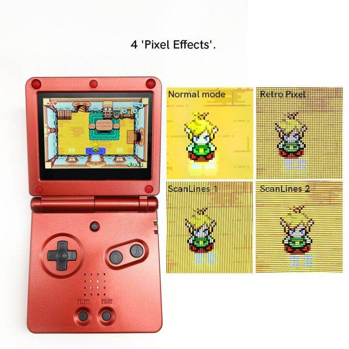 v5-hd-gba-sp-ips-drop-in-pre-laminated-lcd-kits-screen-for-gameboy-advance-sp-black-red-white-len-housing-shell