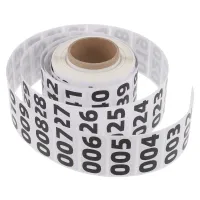 Number Stickers Labels Label Pasters Sticker Inventory Consecutive Serial Numbers Paster Numbered Decor Adhesive House Sign Roll