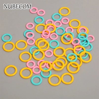 □✱⊙ NUBECOM 50/100/150pcs Round Marking Circles Crochet Stitch DIY Knitting Marker Marking Ring acesorios de costura Color Random