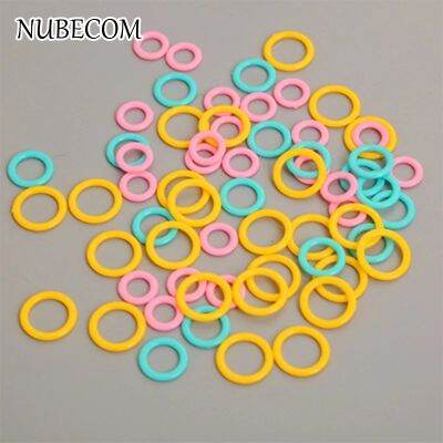 □✱⊙ NUBECOM 50/100/150pcs Round Marking Circles Crochet Stitch DIY Knitting Marker Marking Ring acesorios de costura Color Random