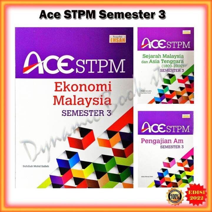 Buku Rujukan Ace Stpm Semester 3 Edisi 2022 Sejarah Malaysia And Asia