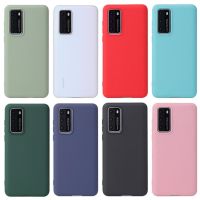 ◘❄❂ Candy Color Silicone Phone Case For Huawei Honor 9A Honor 10X lite Y7A P smart 2020 2021 Y9A Y8S P40 Matte Soft TPU Back Cover