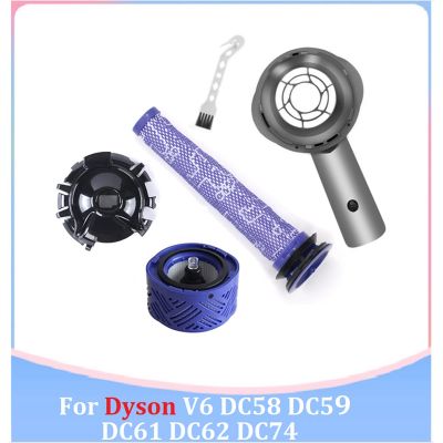 Accessories Kit for Dyson V6 DC58 DC59 DC61 DC62 DC74 Vacuum Cleaner Replacement Parts Motor Rear Cover Rear Pre-Filter