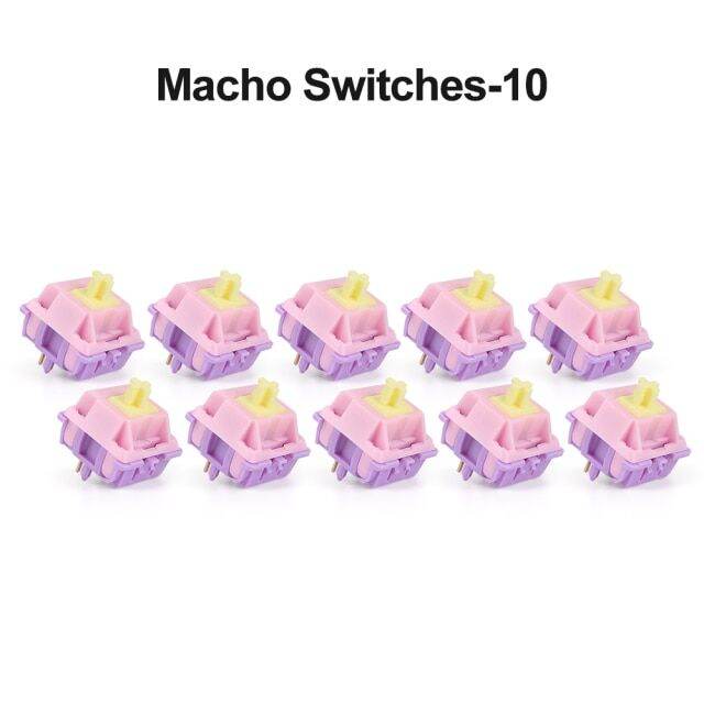 Macho Switches Equalz Banana Split Switch Mechanical Keyboard Linear 62g 5 Pins Pom Gold Plated